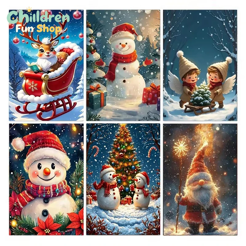 Resin Art Work - Christmas 5D Diamond Painting, Diamond Painting