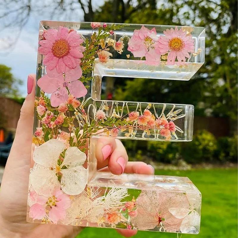 Floral 26 Letters Night Lights - Resin Art Alphabet recension och pris